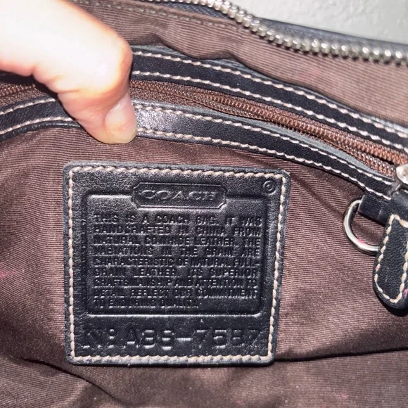 Vintage black COACH shoulder bag - Picture 4 of 5